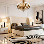 Belsogno 'Culla' Luxury Platform Bed with Optional Ottoman Storage