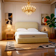 Letto matrimoniale imbottito di qualità in camera da letto moderna Belsogno Beds