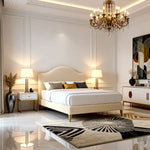 Belsogno 'York' Bed with Curved Headboard