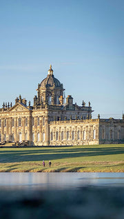 Large stately home with a clear blue sky
