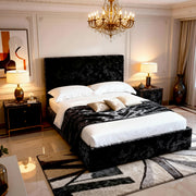 Crushed Velvet Black